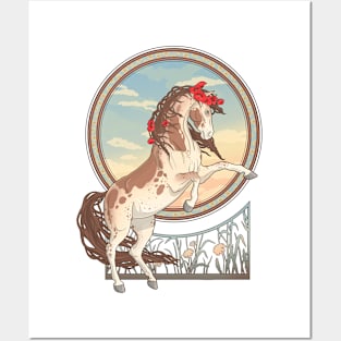 Poppy horse art Posters and Art